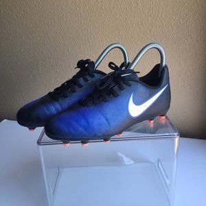 NIKE MAGISTA 844204-016 Blue Black Youth Soccer Cleats Size US 3.5Y